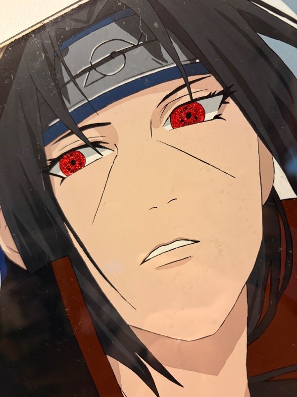 Producto - Cuadro con Vidrio Pared Itachi Naruto 25x25cm - 1