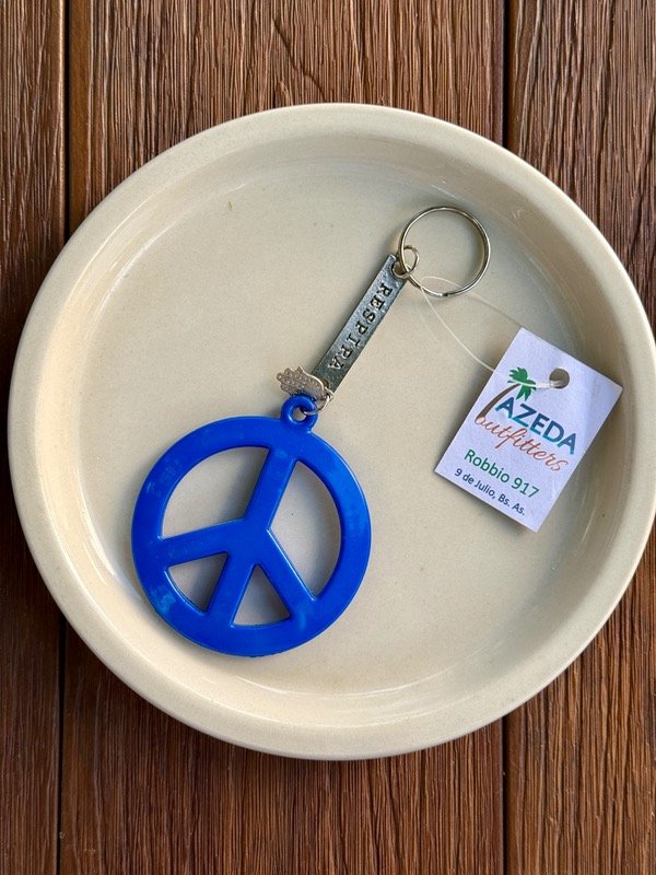 Producto - Llavero paz azul art330100