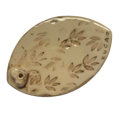 Producto - Porta sahumerio Huellas blanco