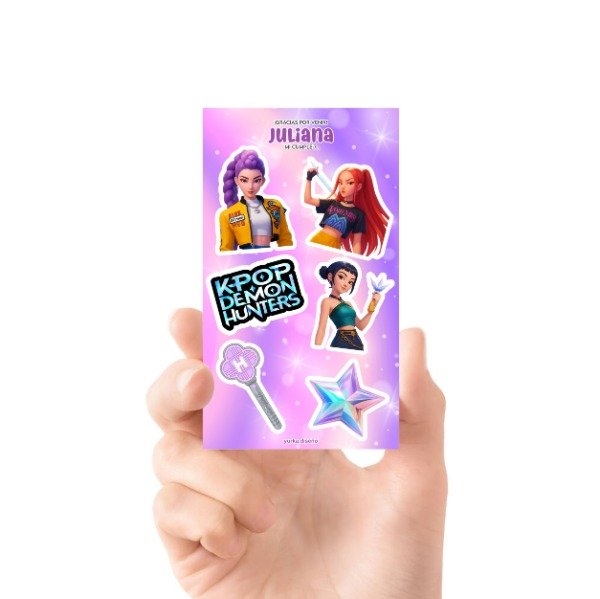 Producto - Stickers Uv Guerreras K-pop