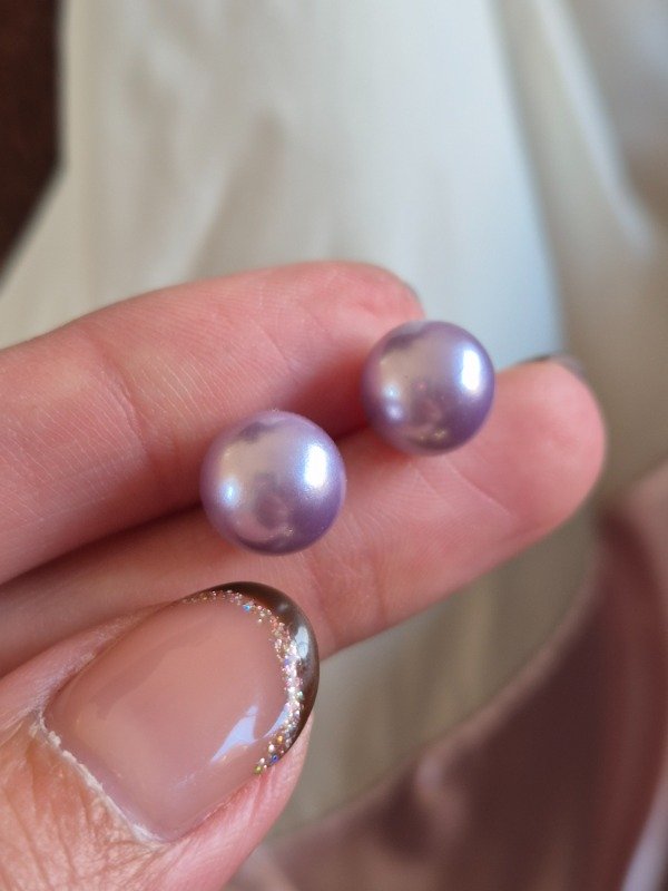Producto - Aros perlas lila