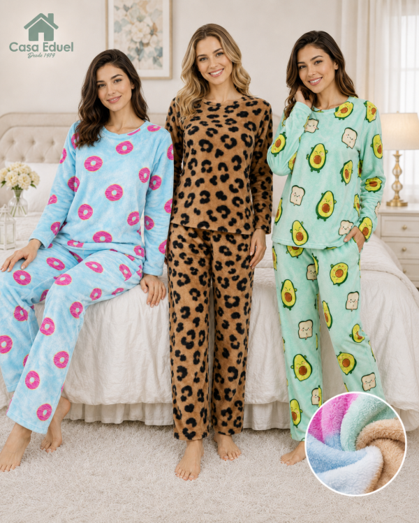 Producto - Pijama Polar Soft Dama Estampado