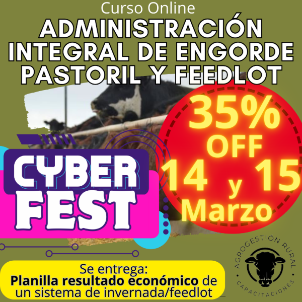 Producto - Curso Online: Administración Integral de Engorde Pastoril y Feedlot