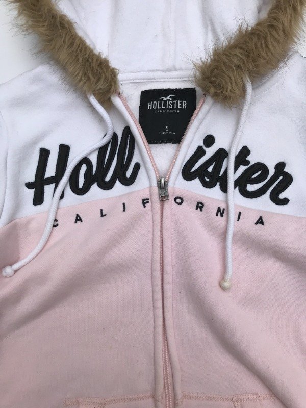 Producto - Fur zip up HOLLISTER pink - 3