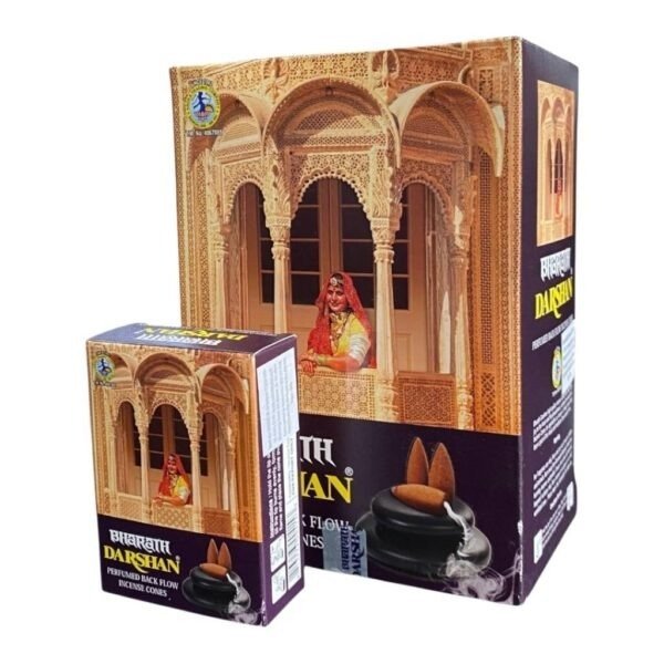 Producto - Conos black flow cascada Bharat Darshan x 12 unid.