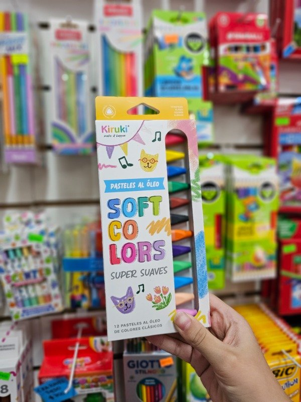 Producto - Kiruki Soft colors Pasteles al óleo x12