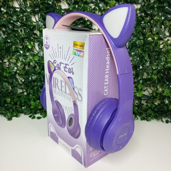 Producto - AURICULAR VINCHA RGB GATITO