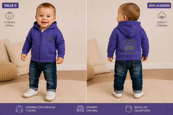 Producto - Campera con Capucha Original Mini Oso