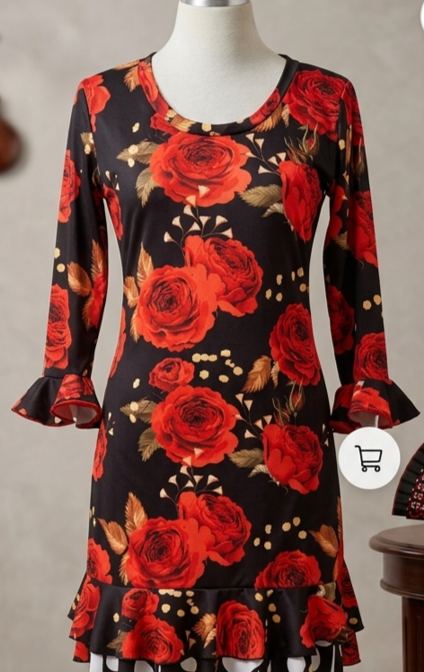 Producto - SOBREVESTIDO FLOREADO TM