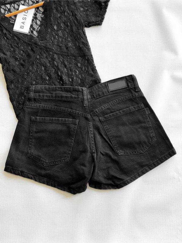 Producto - Short pollera Juliana tiro medio negro - 3