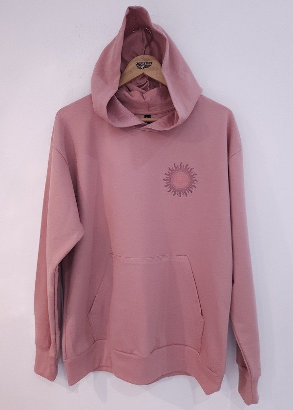 Producto - Buzo Canguro Rustico Siento el Fulgor Rosa