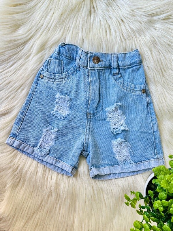 Producto - BERMUDA ROTURAS CELESTE BABY