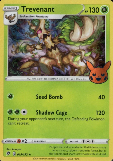 Producto - Trevenant - 15/192 - Rebel Clash - Trick or Trade Holo