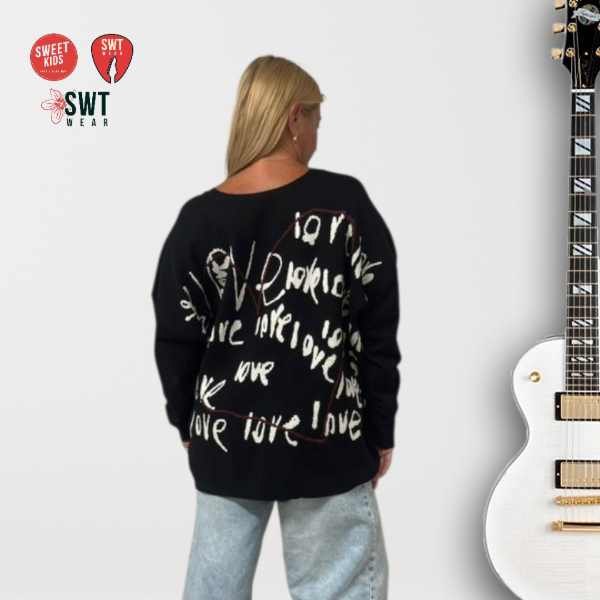 Producto - Saco Oversized LOVE GRAFITI Espalda