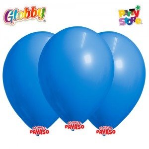 Producto - GLOBBY 9" LISO STANDARD AZUL - Bolsita x 25 u