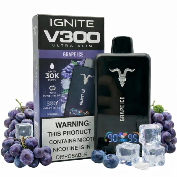 IGNITE V300 ULTRA SLIM GRAPE ICE - Mommovaper