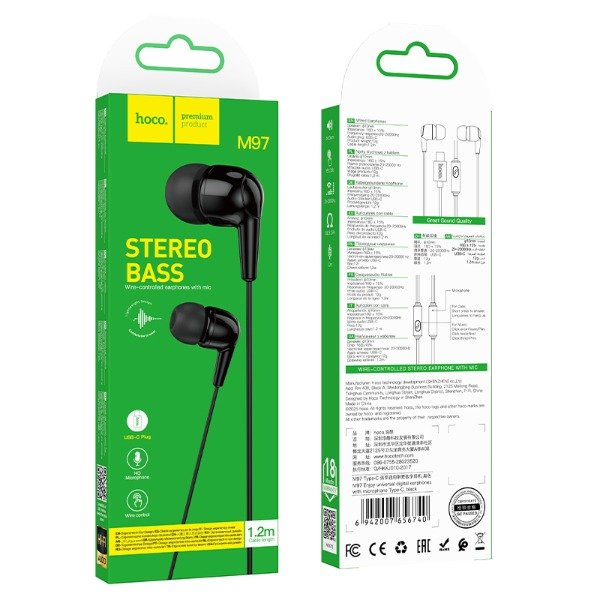 Producto - HOCO - Auricular M97Control volumen, Microfono Tipo C - 0