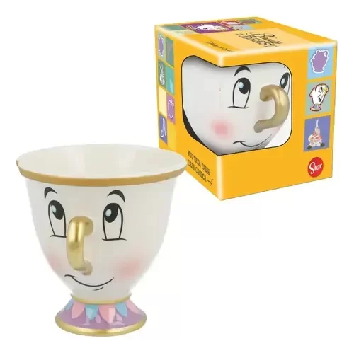 Producto - TAZA DE LA BELLA Y LA BESTIA 3D CERAMICA CON CAJA - CHIP - 2