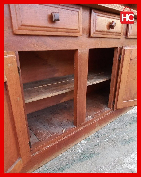 Producto - Gran bahiut modular con alzada estilo campo provenzal en algarrobo macizo - 9