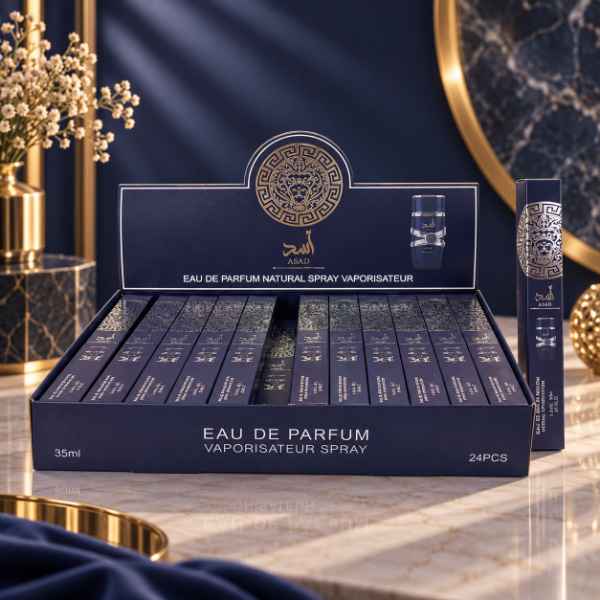 Producto - PERFUME TUBO ARABE ASAD AZUL 35ML AB100-9