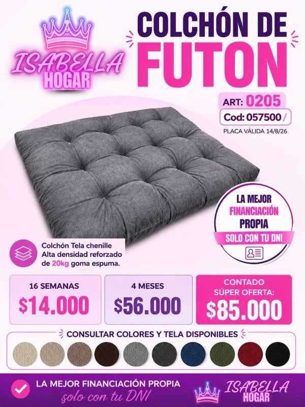 Producto - COLCHON DE FUTON