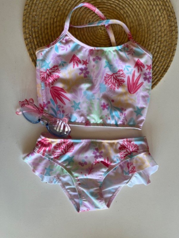 Producto - Malla dos piezas rosa