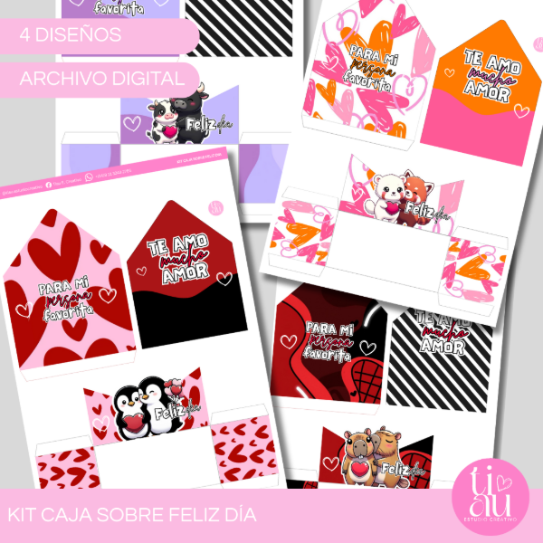 Producto - KIT CAJA SOBRE FELIZ DIA