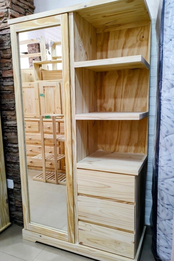 Producto - Ropero con Espejo 180x100x45cm