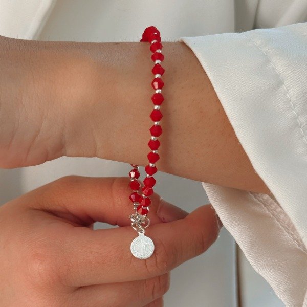 Producto - Pulsera Cristal Checo Laminadas Plata 925 - 4
