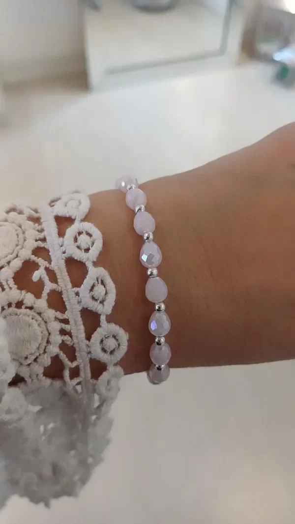 Producto - Pulsera cristal rosa