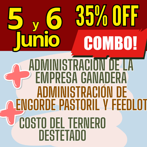 Producto - COMBO 3 CURSOS:Gestión Ganadera + Costo del Ternero + Engorde Pastoril y Feedlot