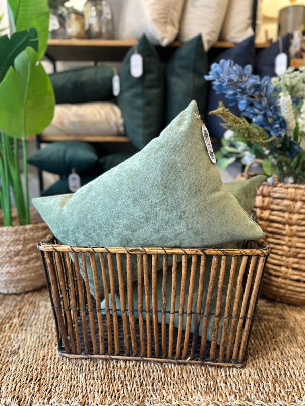 Producto - Almohadon - Terciopelo Verde