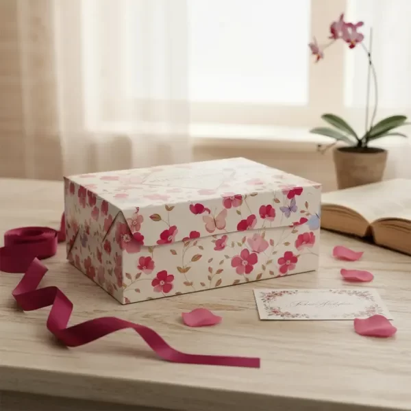 Producto - Caja FLOREADA  23,5 X 16,5 X 10