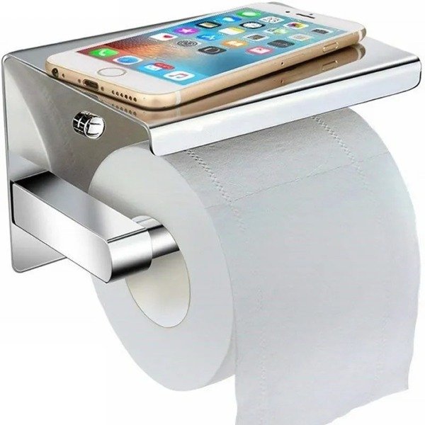 Producto - Portarrollo Soporte Papel Higiénico Celular Premium Inox