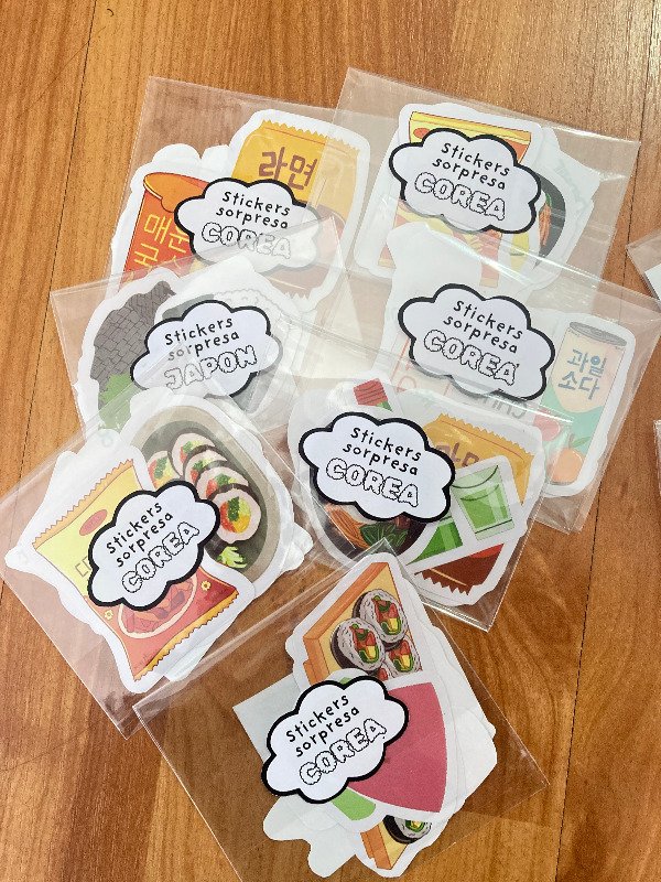 Producto - Stickers Sorpresa Corea - Japón