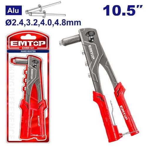 Producto - Remachadora manual Emtop EHRR101 10.5" 250mm 2.4mm, 3.2mm, 4mm, 4.8mm