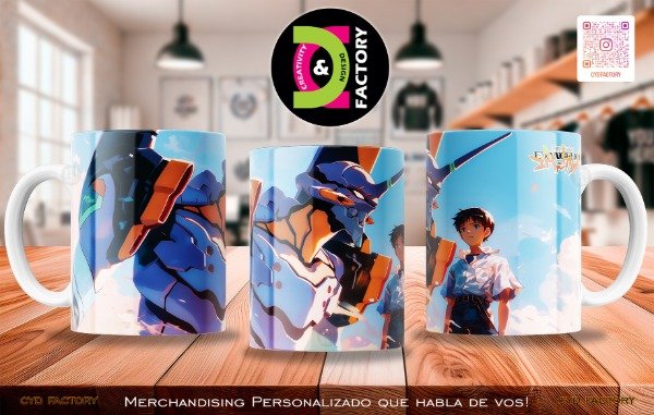 Producto - Taza - Anime - Neon Genesis Evangelion - TZ-RT-BL-11OZ-126-ANM-NGE