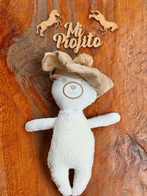 Producto - Boina Hilo Beige Oscuro Pompón - 4