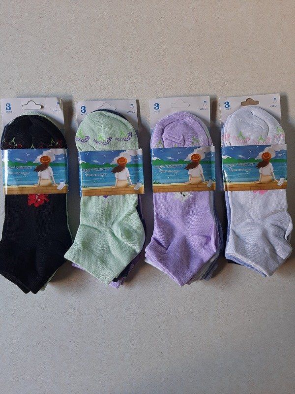 Producto - DOCENA SOQUETES BASICOS BALANCE 35-40 Dibujos (leer descripcion)