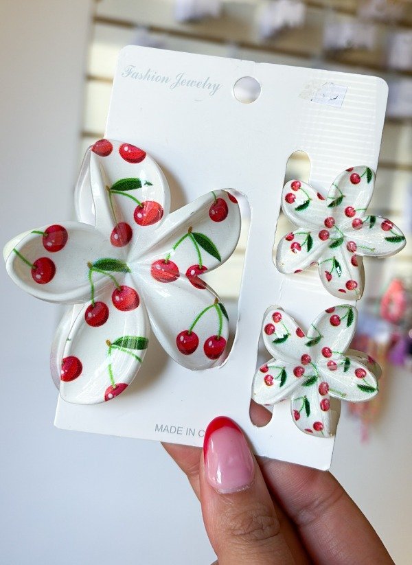 Producto - BROCHE X3 CEREZAS