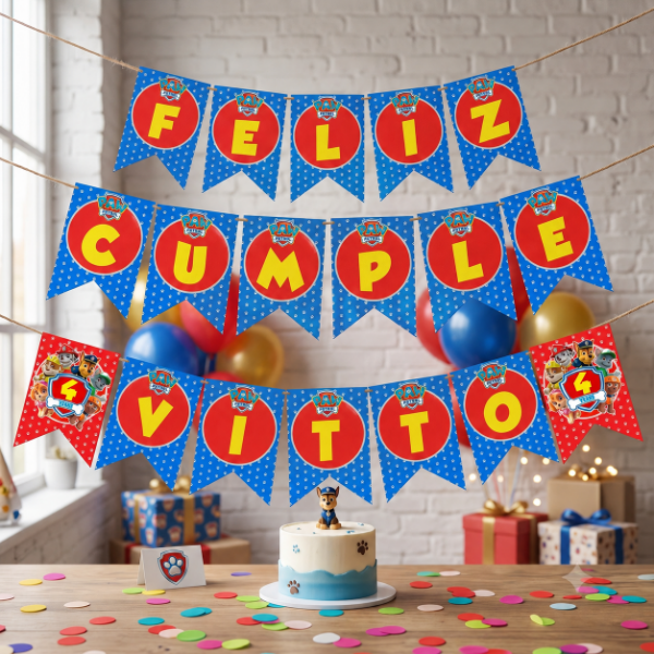 Producto - Banderín Paw Patrol