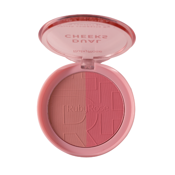 Producto - Rubor Dual Cheeks Ruby Rose - tono champagne y peach