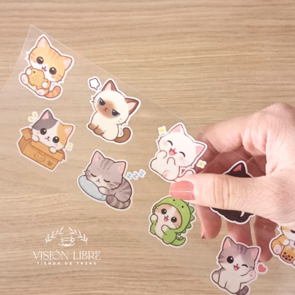 Producto - Stickers Gatitos 8x23cm - 1