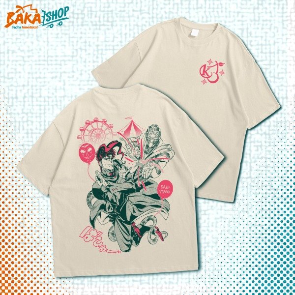 Producto - Remera Oversize Kakyoin Noriaki (Crema)