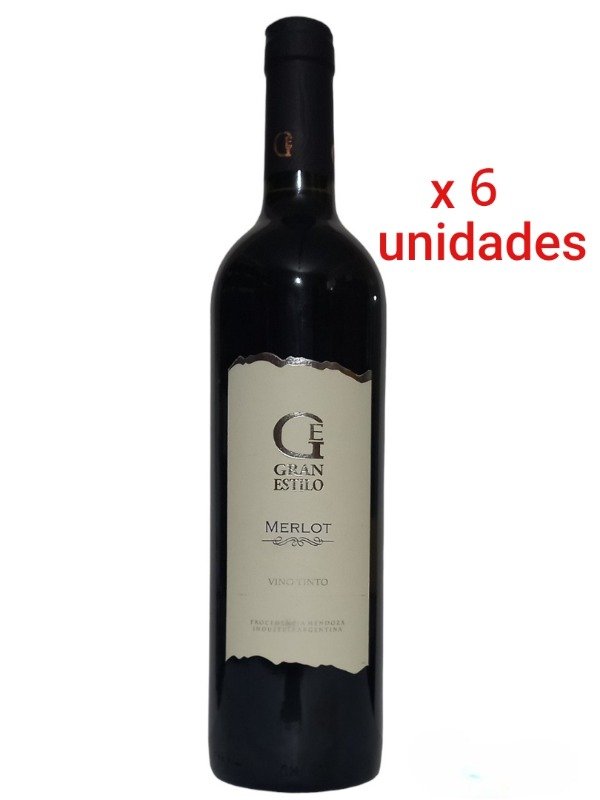 Producto - Gran Estilo - Merlot x 6 unidades