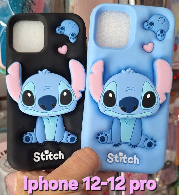 Producto - Fundas silicona popsocket Stich. IPhone 12-12 pro