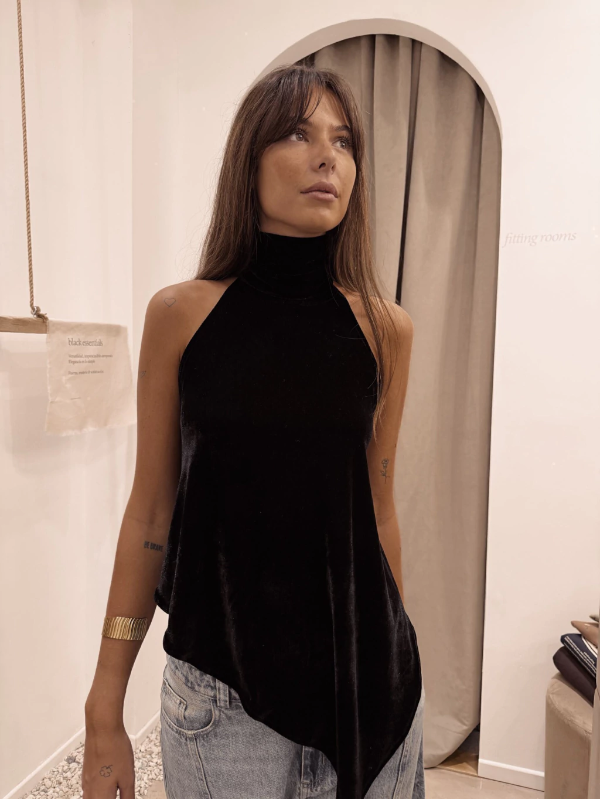 Producto - TOP VELVET NOIR / BLACK