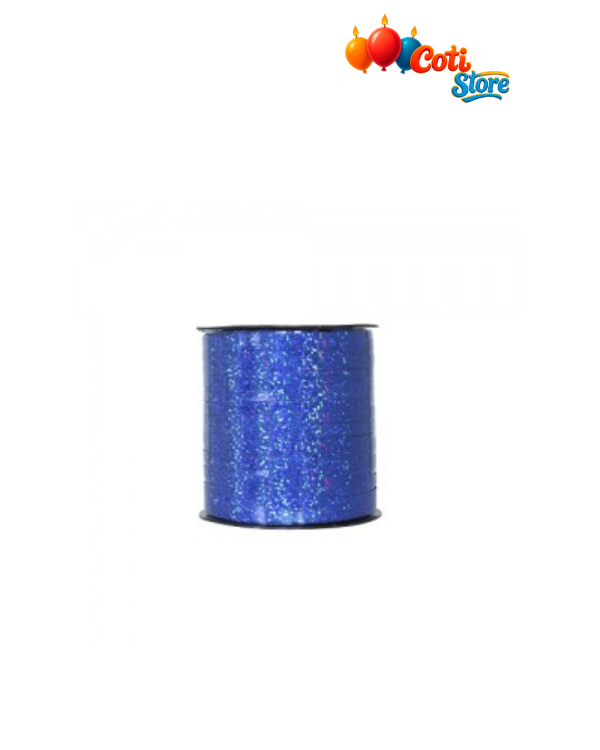Producto - Hilo Cinta Holográfica Azul 225mts x 0.5cm