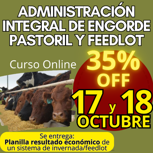 Producto - Curso Online: Administración Integral de Engorde Pastoril y Feedlot - 0