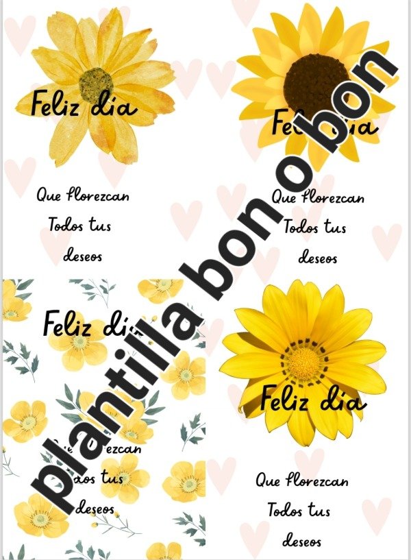 Producto - Plantilla bon o bon primavera